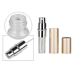 Refillable bottle 5ml Aluminium Compact Portable Empty Atomizer fragrance glass scent bottle Spray container