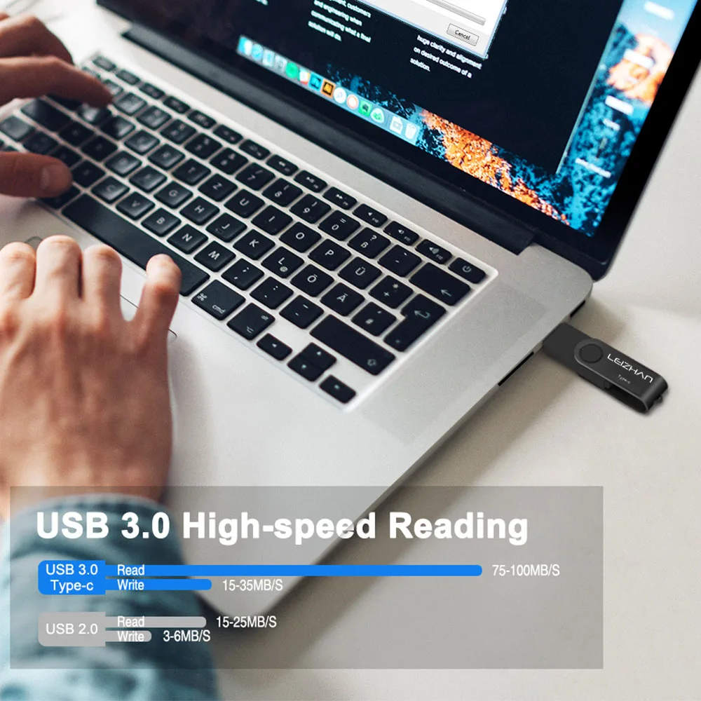 Высокоскоростной флеш накопитель USB 3 0 Type C 512 ГБ 256 128 Гб 64 32 16 OTG карта памяти для