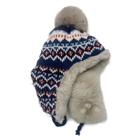 women warm earmuffs thicken ear flapped hat winter cold proof warm knitted hat 2021 winter russian beanies ski hat
