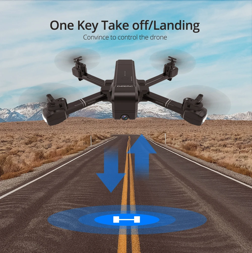 DEERC DE25 Дрон gps ГЛОНАСС FPV wifi RC Дроны с камерой Full HD 1080P Профессиональный gps Квадрокоптер