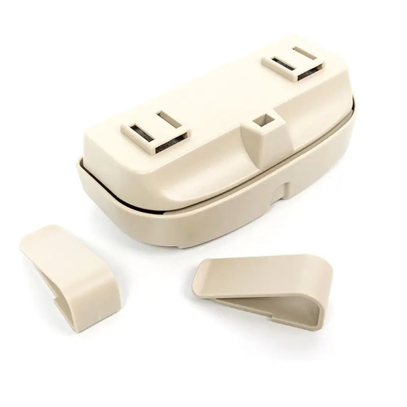 Car Sun Visor Sunglasses Case Holder Eye Glasses Organizer Box with A Double Snap Clip Design Includes 2 Gas or Credit Card | Автомобили и