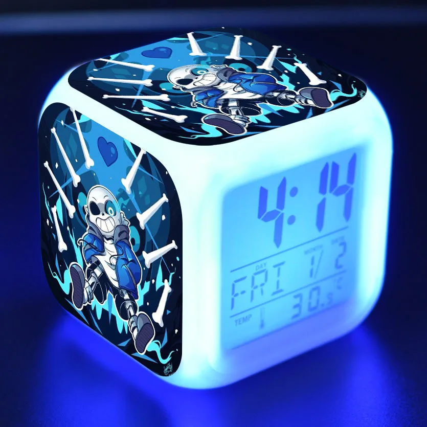 

Undertale Kids Toys Led reloj despertador digital alarm clock Cartoon Alarm Clock electronic wake up light table reveil wekker