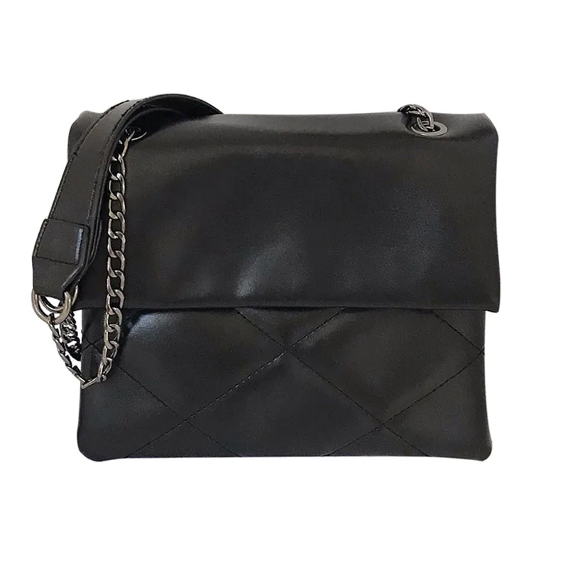 Женская сумка новинка 2020 модная маленькая черная сумка-мессенджер через плечо из