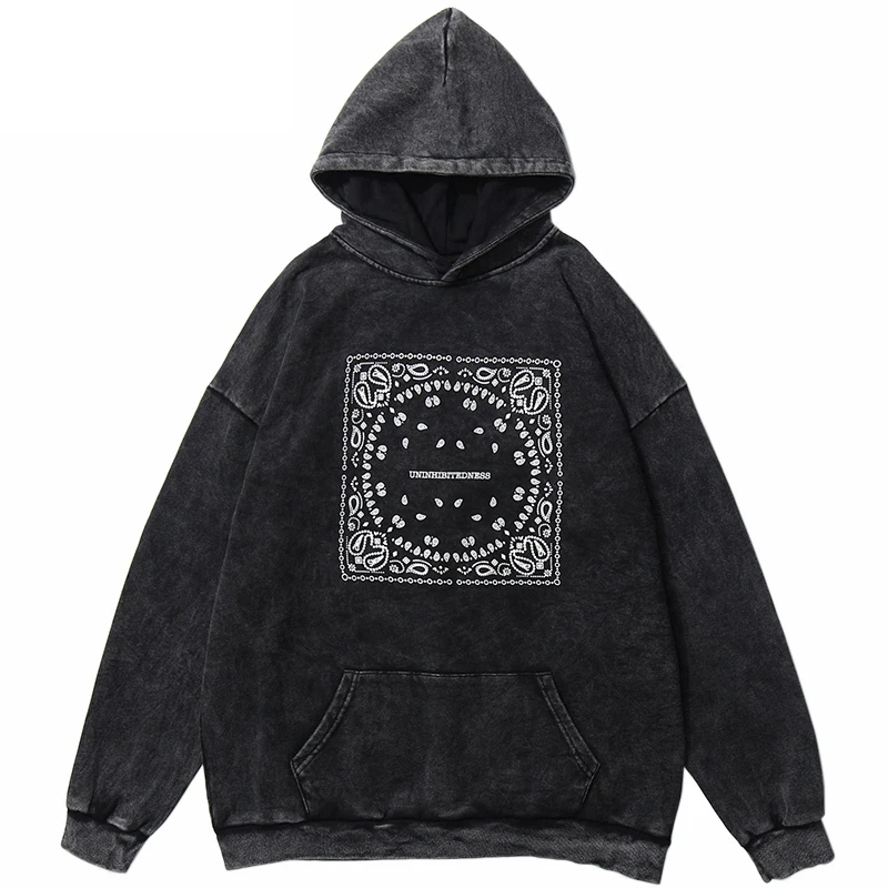 

Толстовка мужская оверсайз в стиле хип-хоп, хлопковый пуловер с винтажным принтом в стиле ретро, уличная одежда в стиле Харадзюку, 2021