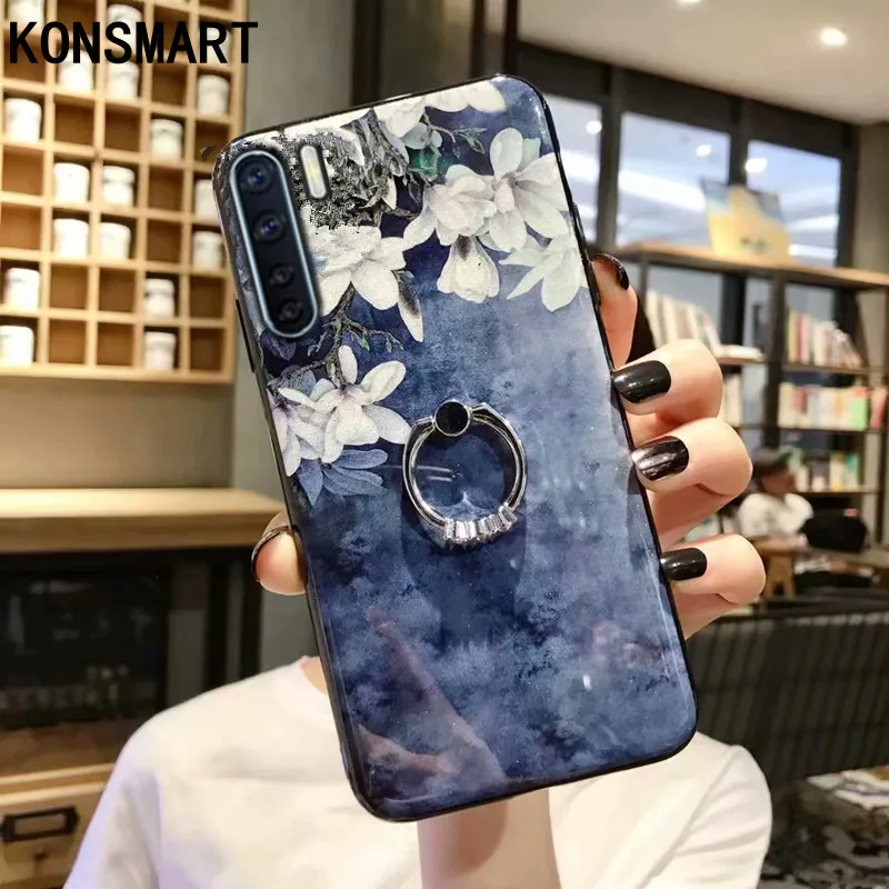 KONSMART Цветок Блестящий чехол для телефона OPPO F15 F11 Pro Чехол F9 F7 F5 F3 F1S TPU силиконовый
