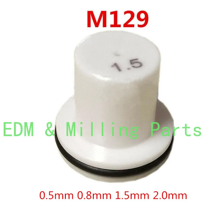 Wire EDM M129 X058D054H02 Jet Water Nozzle White Ceramic 0.5mm 0.8mm 1.5mm 2.0mm For CNC DWC-HA/SA/SB/SZ/SX/QA/RA/FA Service