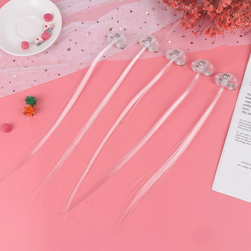 Светящиеся светодиодные заколки для волос со шнурком 5 шт. | Дом и сад