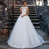 casamento vestido de noiva 2018 vintage plus size bridal lace gown princess v back crystal belt mother of the bride dresses