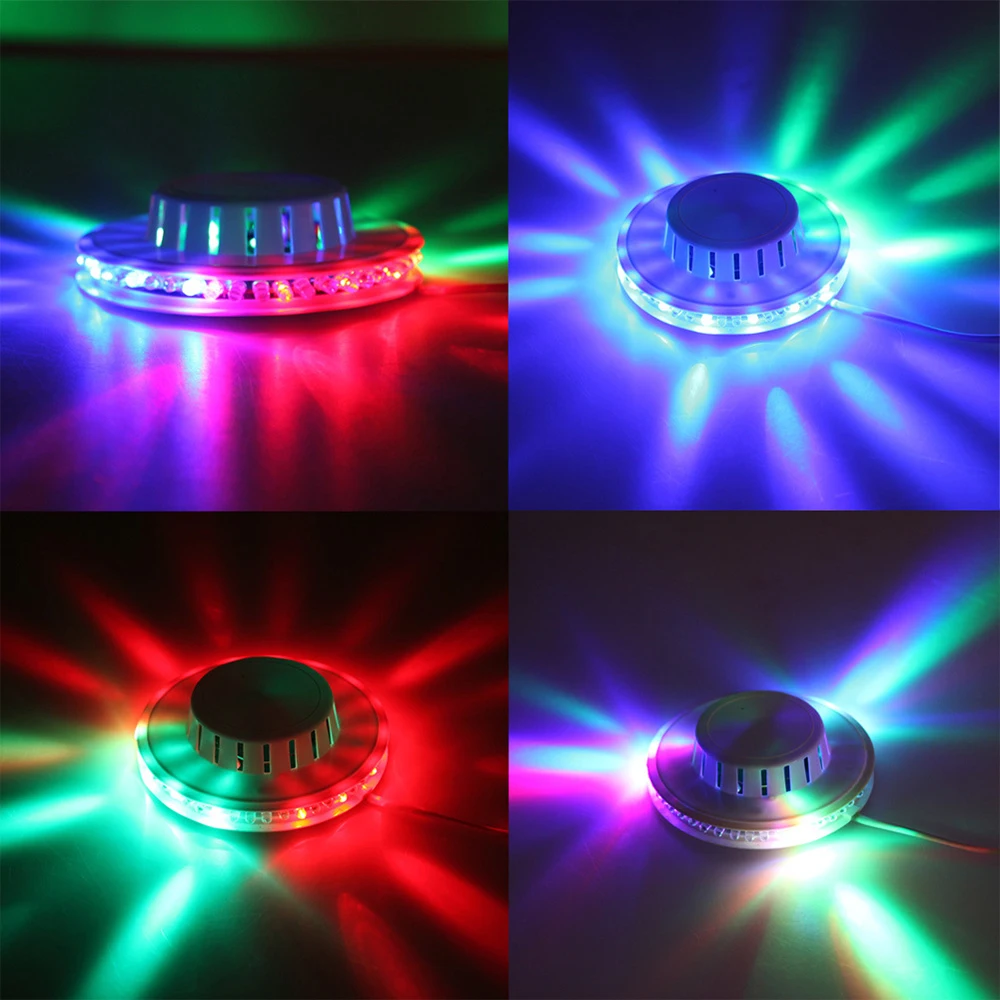 Миниатюрный RGB лазерный сценический светильник в виде подсолнухов 48 светодиодов