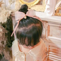 2021 new baby girl hairpin bow hairpin baby side clip princess ribbon hair accessories children photo shoot hair accessories
