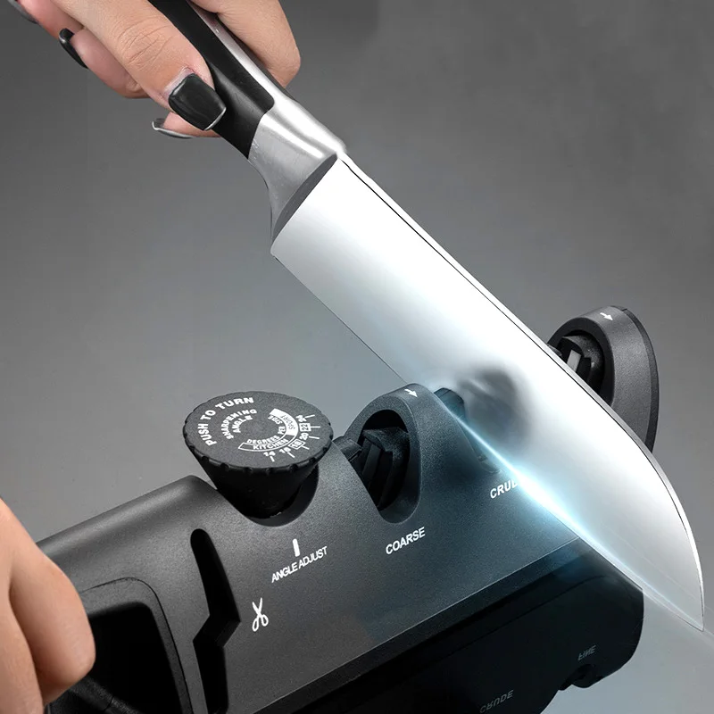 

Adjustable Knife Sharpener Gifts Professional 5 In 1 Kitchen Knives Grinder Scissors Sharpening Tools Whetstone Cutter Sharpen
