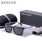Солнцезащитные очки BARCUR для мужчин и женщин, очки для ночного вождения из алюминия + TR90, поляризационные спортивные очки с желтыми стеклами