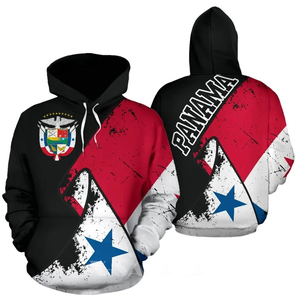 

Panama Special Grunge Flag Pullover Hoodie 3D Full Print Size Hoodie Man Women Outwear Zipper Pullover Sweatshirt Unisex-1