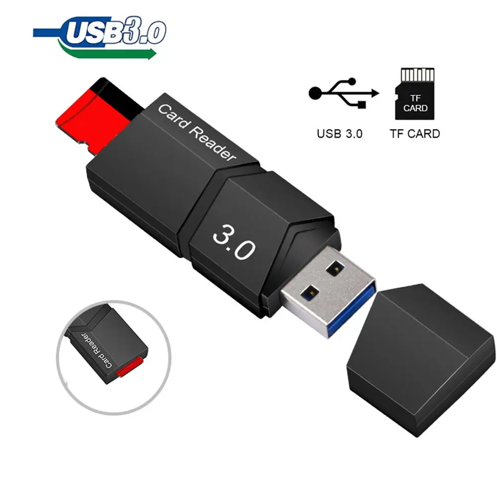 Крутой черный usb 3 0 мульти смарт кардридер памяти мини для microsd компьютера