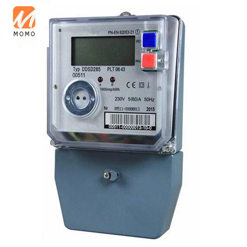 Medidor de energ&iacute;a antirrobo multiusos de alta calidad, medidor de electricidad inteligente, medici&oacute;n activa, medidor el&eacute;ctrico Digital de parada-0