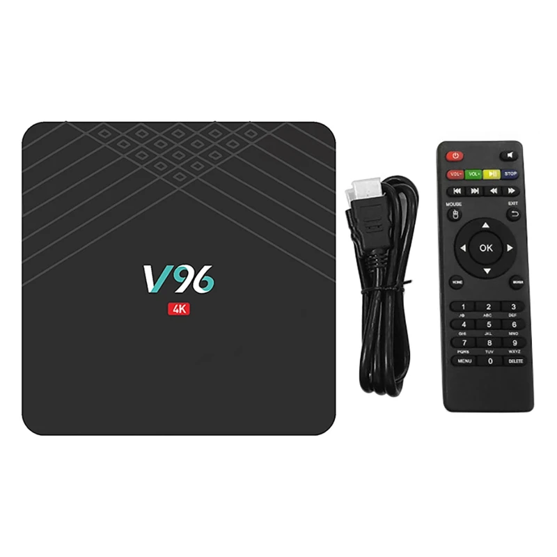 

Smart TV Box Android 9.0 V96 IP Set Top Box 2GB 16GB 4K Smart Media Player 2.4G Dual WIFI H6 H.265 for YouTube