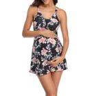 Купальный костюм для беременных женщин, танкини, Женский комплект бикини с принтом, пляжная одежда, купальный костюм для беременных, купальный костюм для беременных
