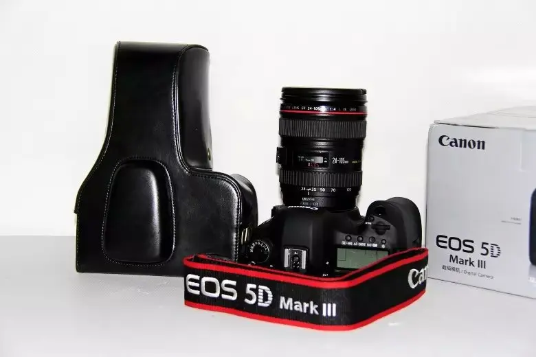 Кожаный чехол для камеры Canon EOS 5D Mark III 5Ds 5Dsr 5D3 24-105 мм объектив | Электроника