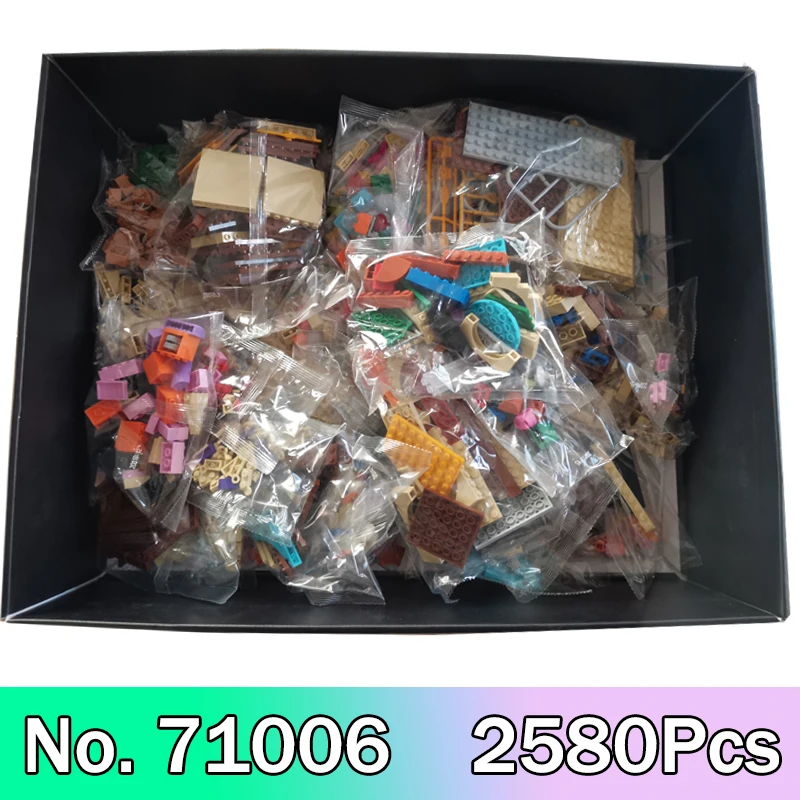 

Compatible 71006 16005 Building Blocks Sets The House Model 2580Pcs Bricks Kits Kids Education Toy Collect Gifts