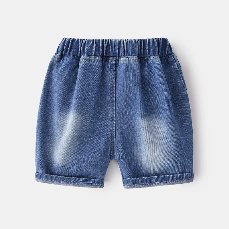 Рваные джинсовые шорты для мальчиков летние брюки до колена малышей милые