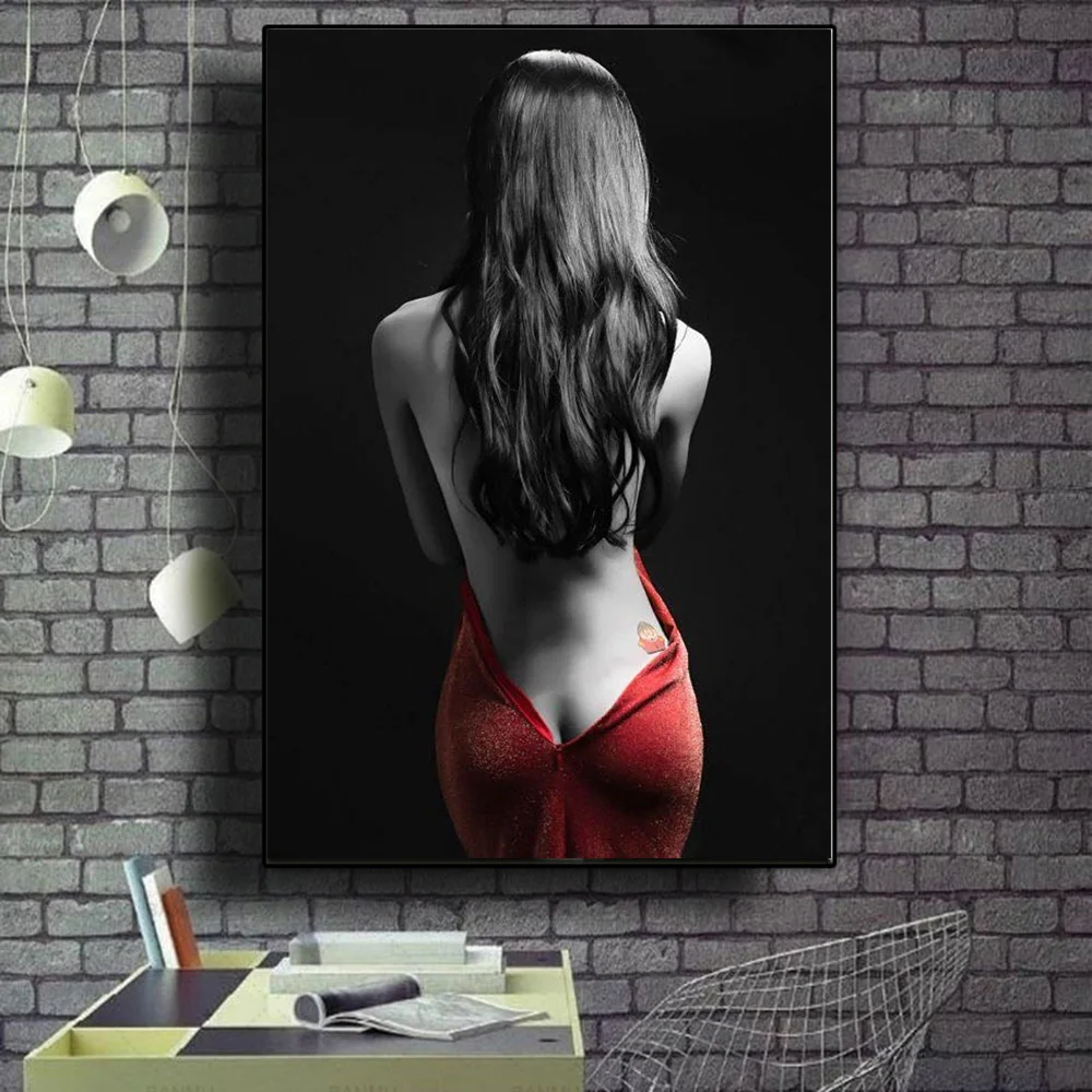 

Half-Naked Women Posters And Prints The Mural Art Canvas Painting Sexy Naked Pictures For The Sitting Room Home Decoration