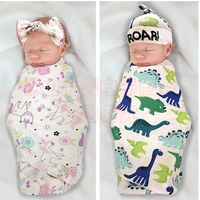 baby wrapper hat sleeping bag set silkworm cocoon style anti startle cotton quilt swaddling towel newborn blanket