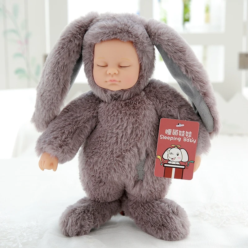 25/37 см Детская кукла игрушка плюшевые игрушки Возрожденный кролик медведь Спящий