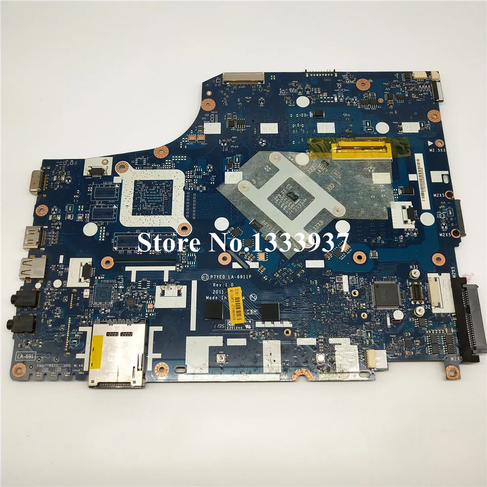 P7YE0 LA-6911P ноутбук материнская плата для Acer Aspire 7750 AS7750 7750Z 7750G основная плата MBRN802001 MB. RN802.001 HM65