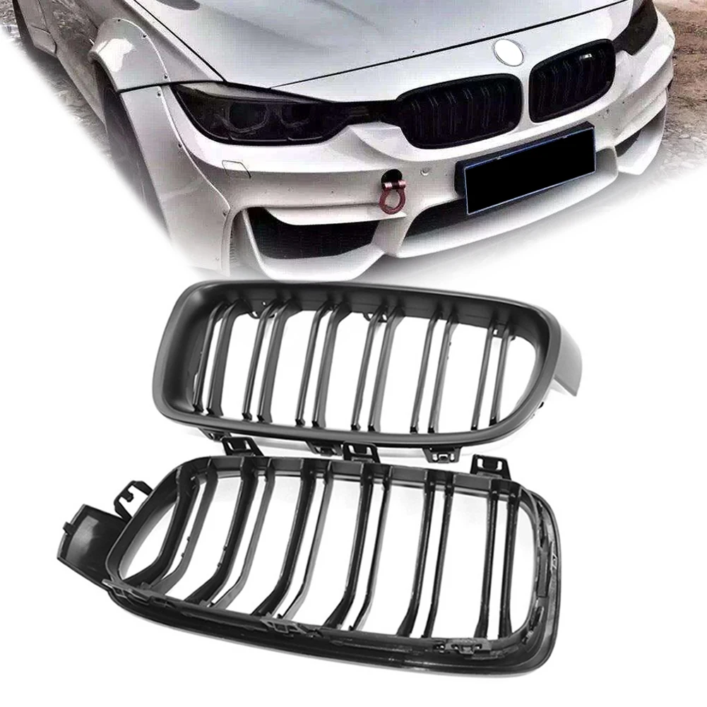 

Car Front Kidney Grill For BMW 3 Series F30 Sedan F31 Wagon F35 2012 2013 2014 2015 2016 2017 2018 Black ABS Plastic Grille