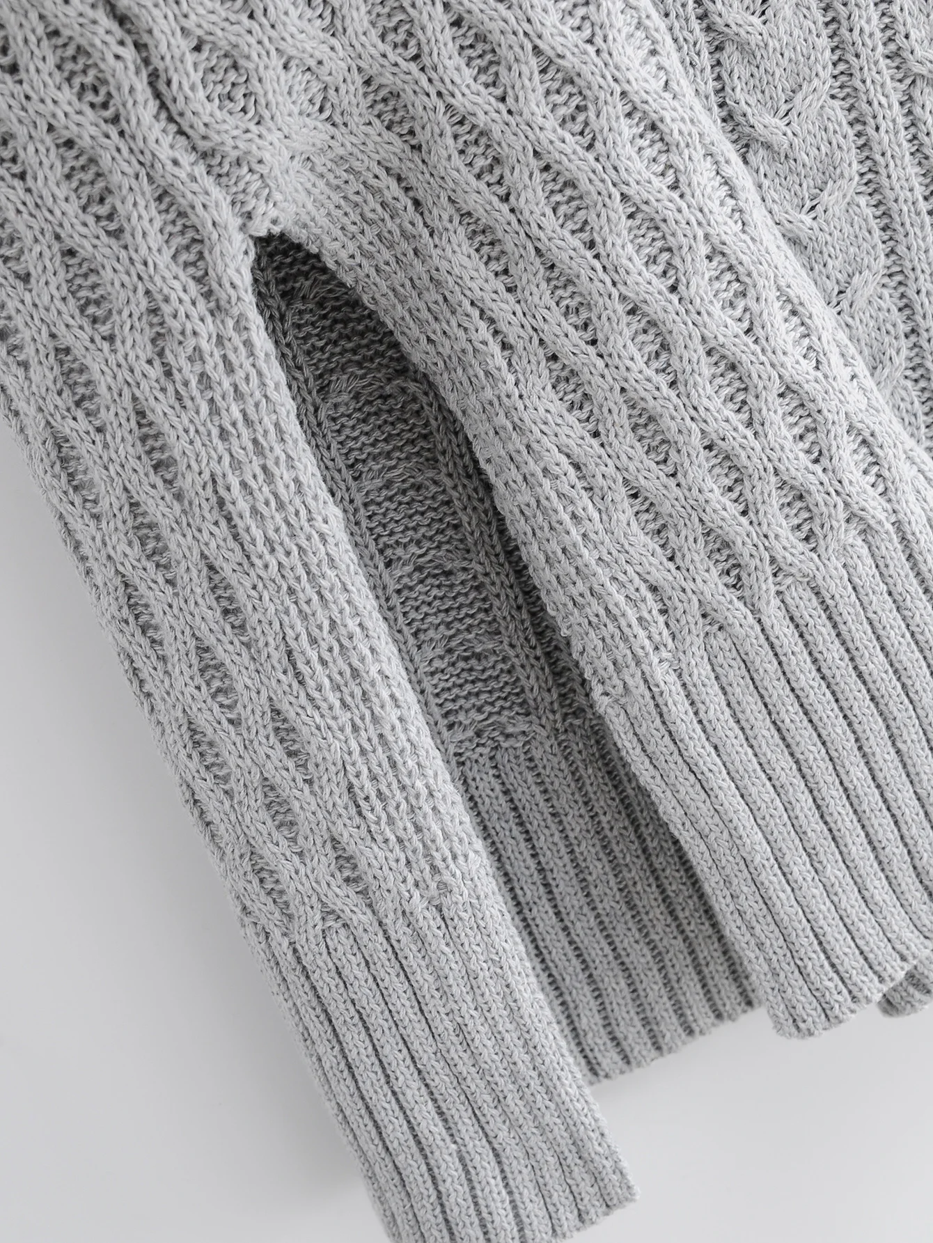 

Free Inspirit New Arrival Lady's Casual Style Solid Acrylic Top Pullover Computer Knitted O-neck Women's Grey Vest
