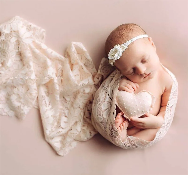 

Handmade Lace Hat Wraps Set Hollow Princess Full Month Girl Baby Photography Backdrop Accessories Newborn Studio Fotografia Prop