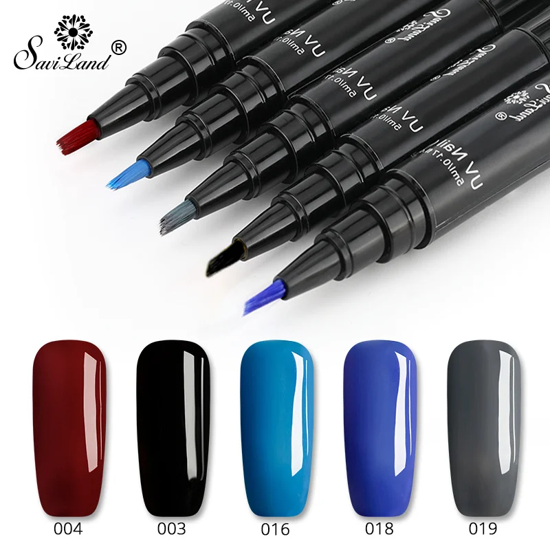 SET 3 Saviland 3 в 1 УФ-гель для ногтей, Набор лаков, карандаш, один шаг, гелевая ручка, нет необходимости, лучшая база,, товар в, ручка для лака для ногтей - Цвет: SET 3