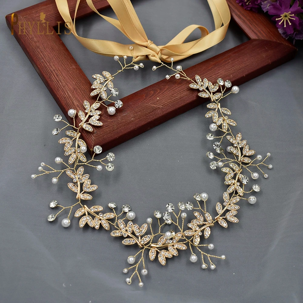 S42 серебристо-золотистые хрустальные свадебные Ремни жемчужный свадебный пояс
