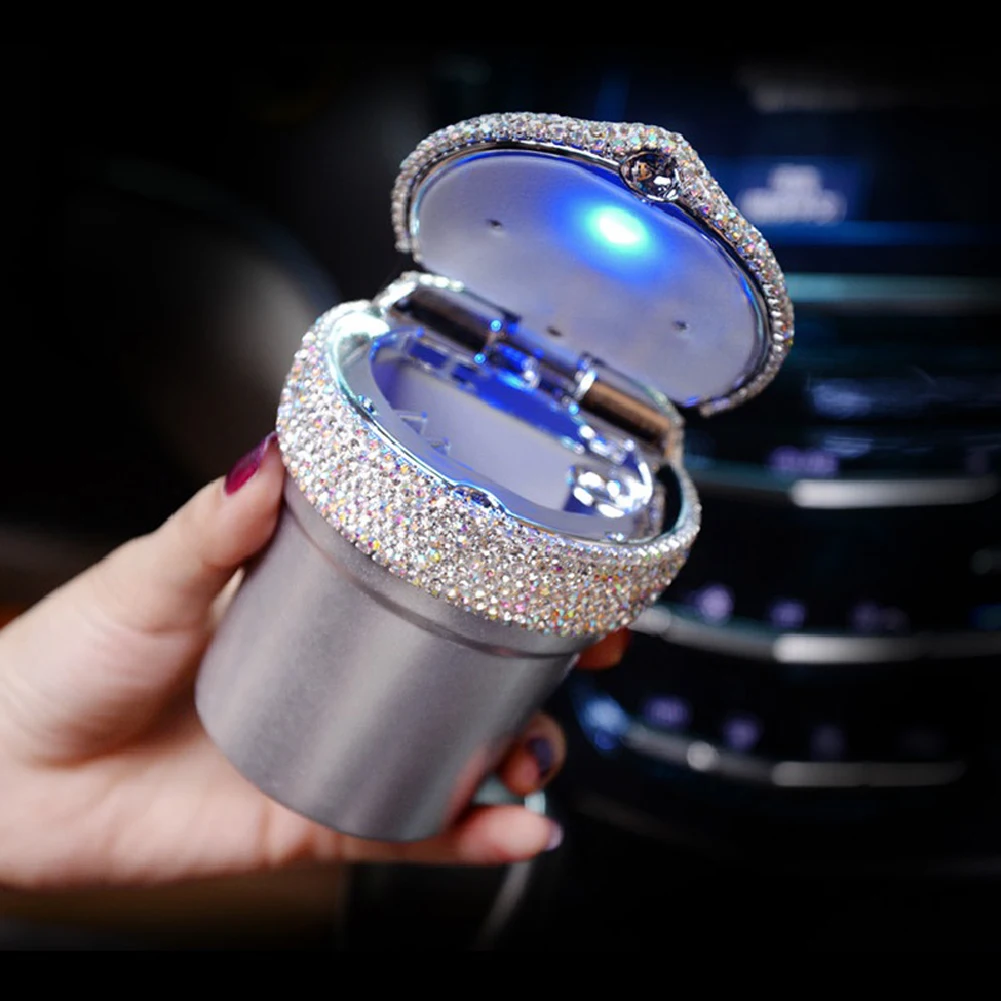 Роскошная автомобильная пепельница с бриллиантами ALLGT со светодиодный