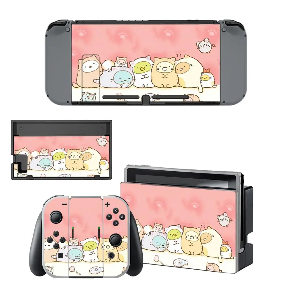 Виниловые наклейки для защиты экрана Sumikko Gurashi консоли Nintendo Switch NS + контроллер