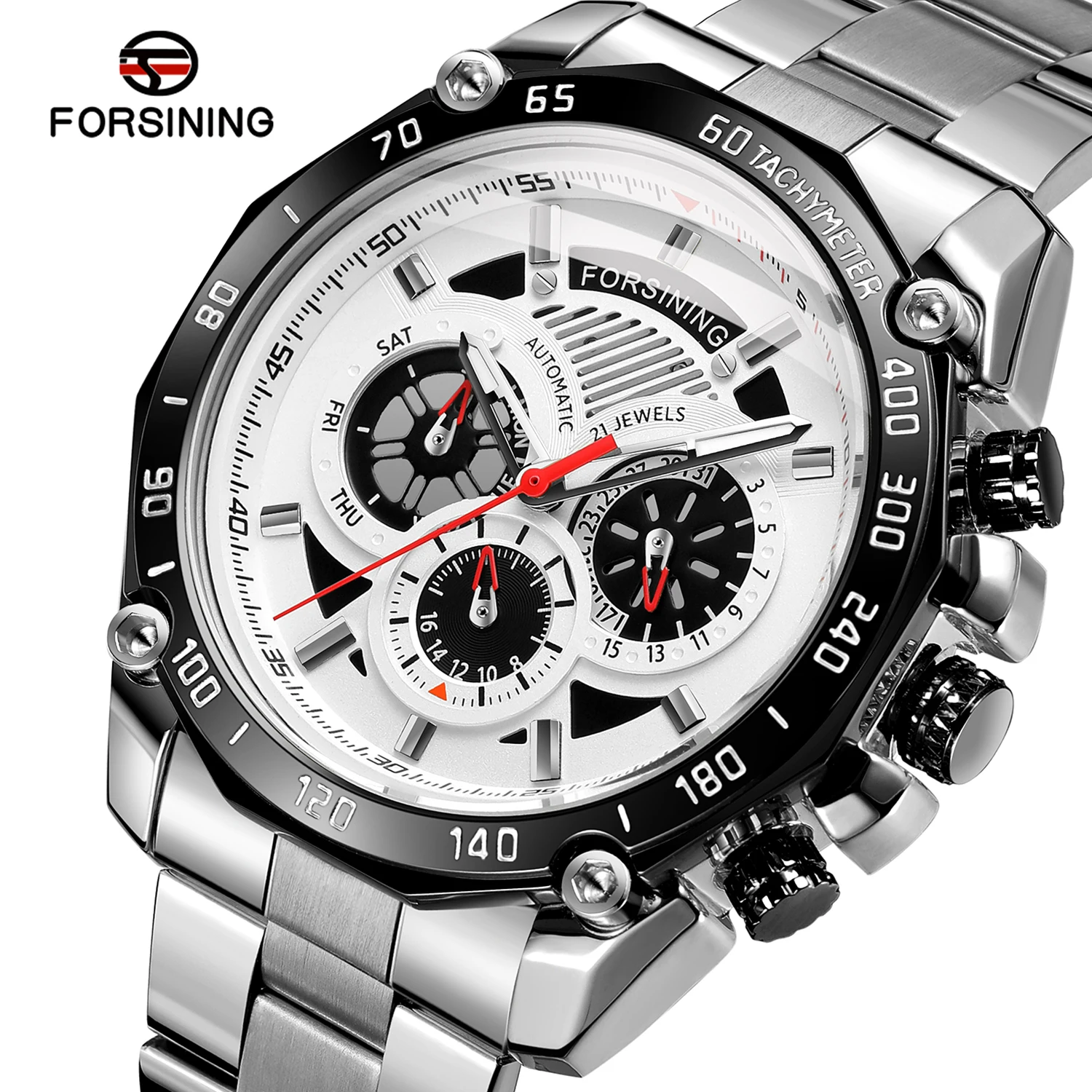 

New High Quality Stainless Steel Automatic Mechanical Watch Men Luxury Man Fashion Wristwatches 4144