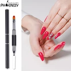 Двусторонняя УФ-кисть для ногтей, 1 шт., ручка для рисования, наращивание ногтей, цветная ручка, кисти для УФ-геля для дизайна ногтей, ручка для рисования