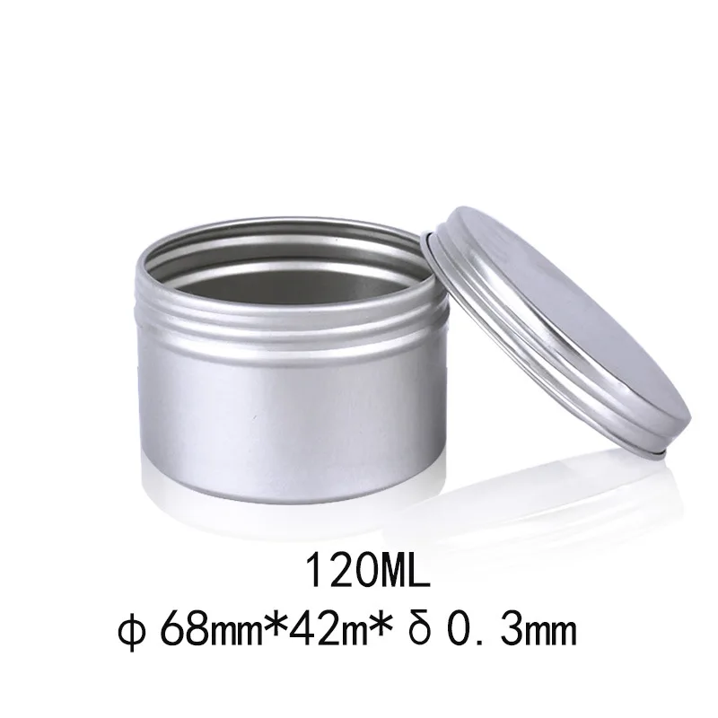 48 шт. 120g 4oz алюминиевая банка для косметики олова с винтовой резьбой Пустые