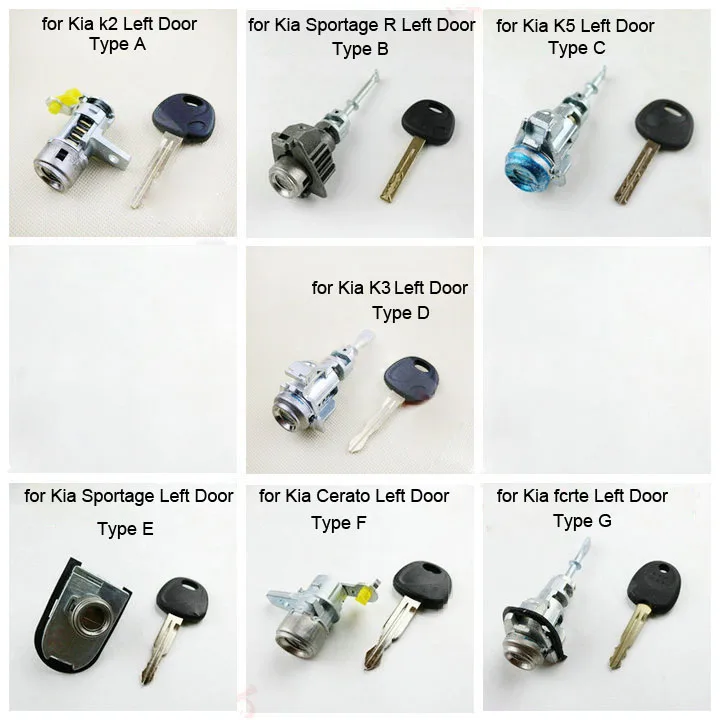 

Car Door Lock Cylinder for Kia Sportage R Cerato Sportage Forte K5 K3 K2 Left Door Drving Door Full Auto Lock Cylinder