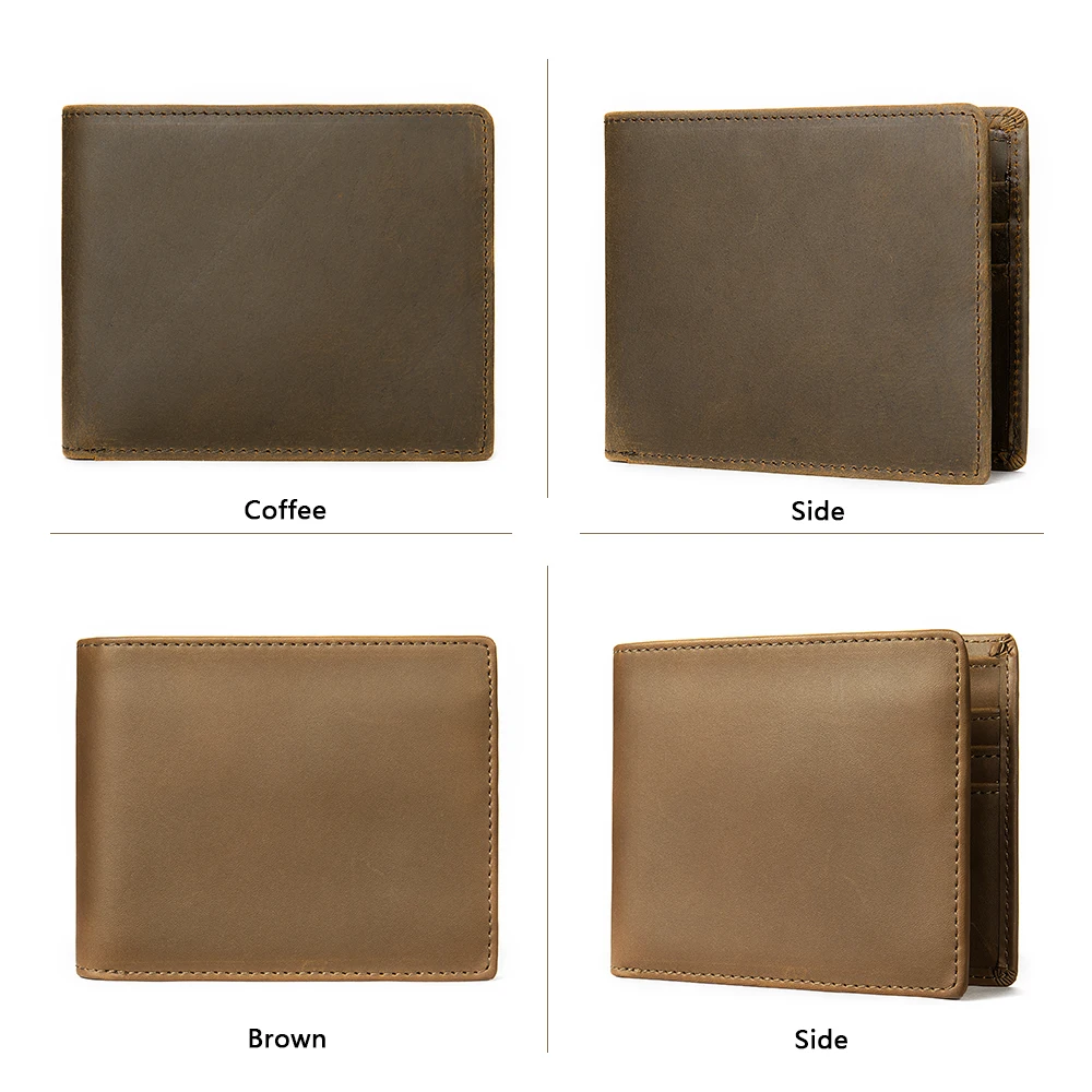 Бумажник WESTAL мужской из кожи Крейзи Хорс держатель для кредитных карт слайм