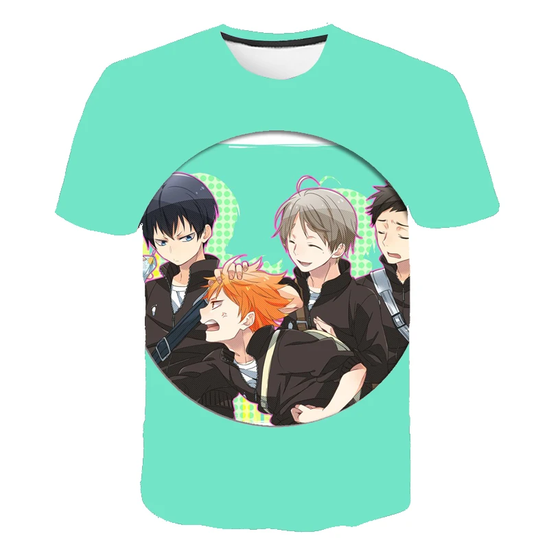 

3D T-shirt Volleyball Team Uniform Training Clothes Boys Girls tshirts 2021 Summer Casual Short Sleeve Teenage Cool Tops 4-14T