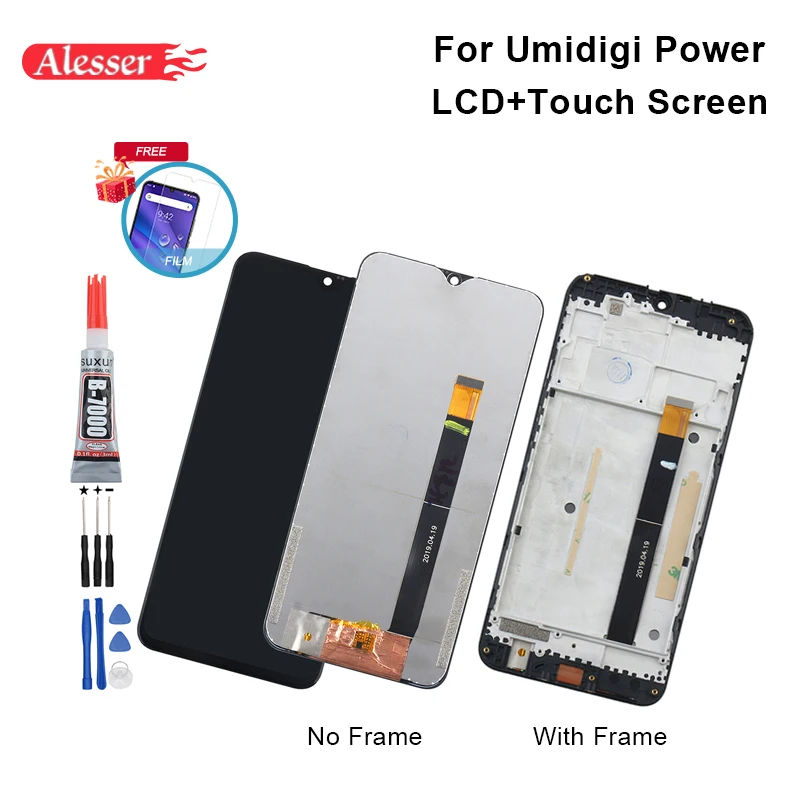 ЖК-дисплей и сенсорный экран для UMI Umidigi Power 6 3 дюйма с рамкой в сборе