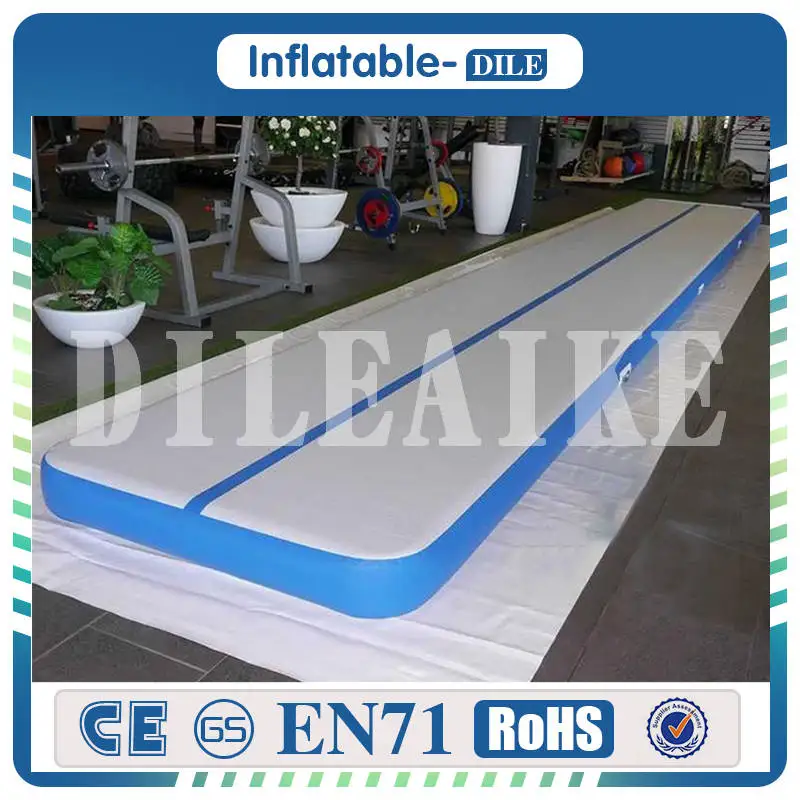 Надувной воздушный трек Акробатический напольный коврик батут 9 м электрический