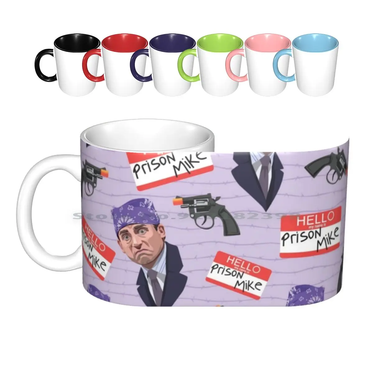 

Тюрьма Майк Керамические Кружки Кофейные чашки молочный чай кружка МАЙКЛ офис тюрьма Майк офисная бандана Dunder Mifflin Scranton Стив