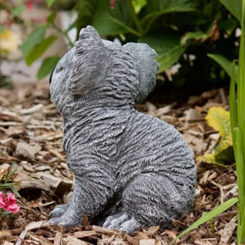 

Hot Cute Koala Statue Garden Yard Ornament Resin Sculpture Weather Resistant Ornament FQ-ing