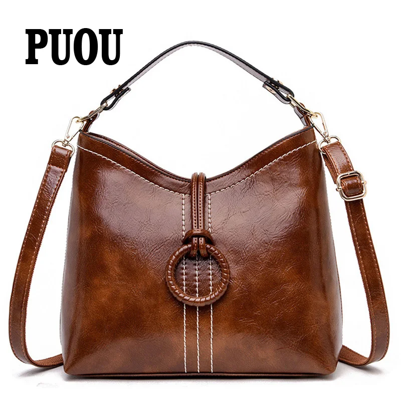 2020 модные сумки через плечо для женщин ретро кожаные роскошные женские