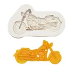 Крутая силиконовая форма для мотоцикла и эпоксидной смолы, украшения ручной работы, бриллиантовая бижутерия, детские игрушки, брелок, помадка, форма