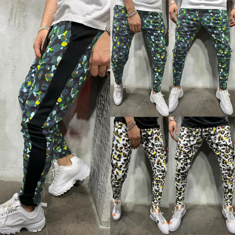 Популярные мужские брюки с цветочным принтом в стиле хип хоп шаровары штаны для