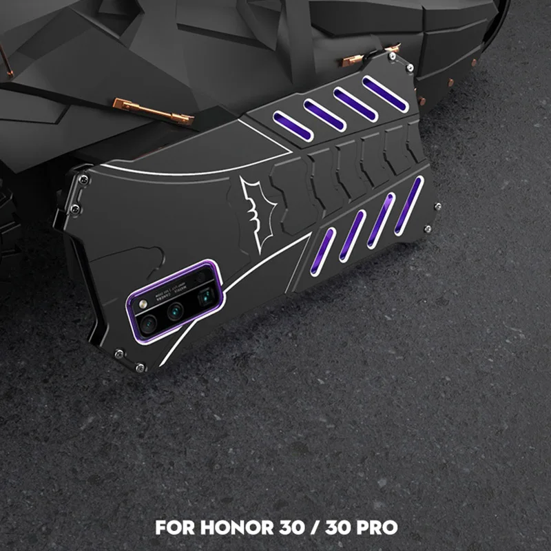 Чехол для Huawei Honor 30 Pro оригинальный R-JUST алюминиевый металлический чехол 3