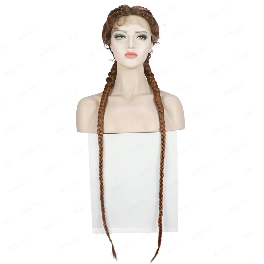 

Rebcass Synthetic Lace Front Wig Braided Wigs Twisted Braids Lace Wig With Baby Hair Daily Use Box Braid Wig For Women